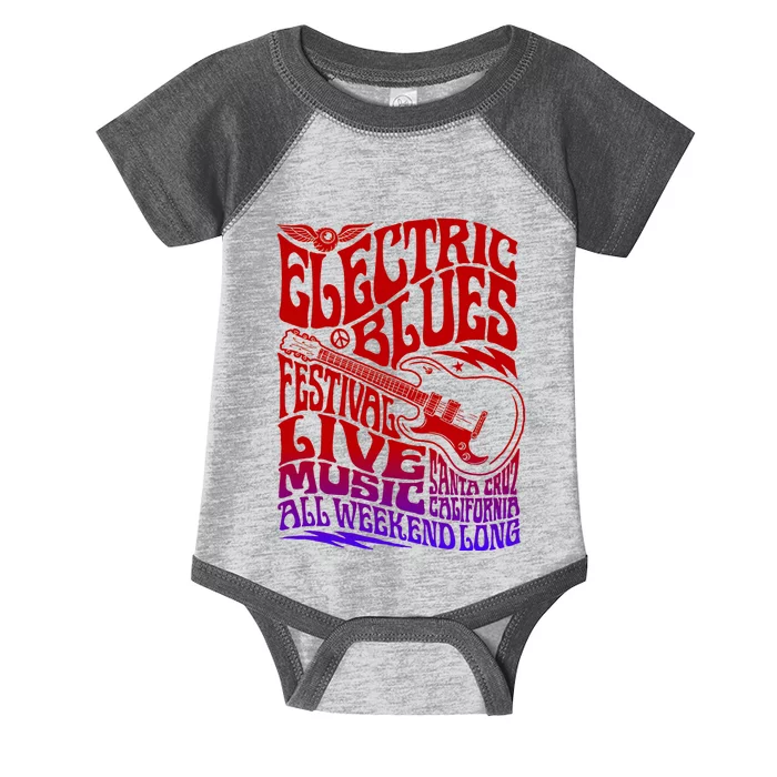 Electric Blues Festival Live Music Santa Cruz California Infant Baby Jersey Bodysuit