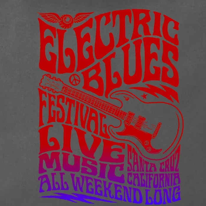 Electric Blues Festival Live Music Santa Cruz California Zip Tote Bag