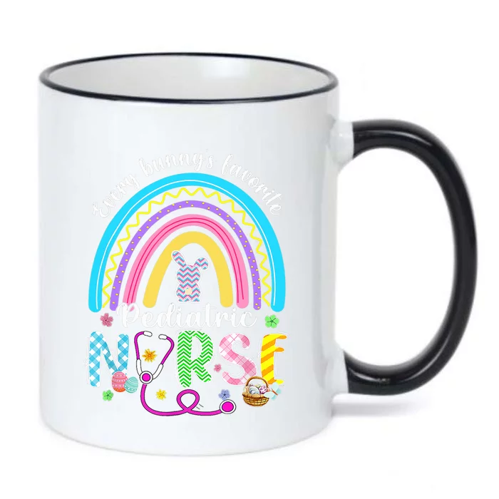 Every Bunny's Favorite Pediatric Nurse Nursing Easter Day Black Color Changing Mug