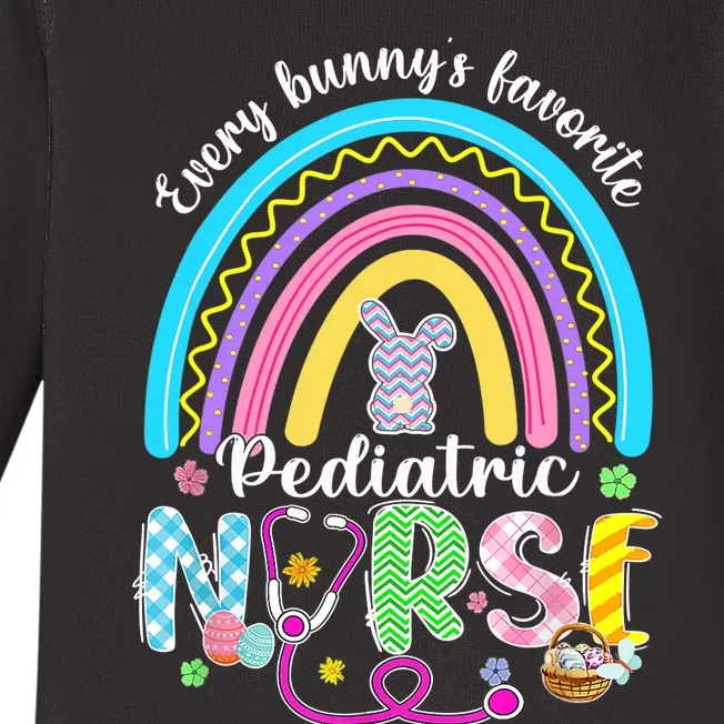 Every Bunny's Favorite Pediatric Nurse Nursing Easter Day Baby Long Sleeve Bodysuit