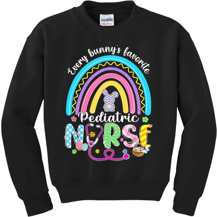 Every Bunny's Favorite Pediatric Nurse Nursing Easter Day Kids Sweatshirt