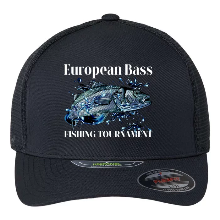 European Bass Fishing Tournament Flexfit Unipanel Trucker Cap