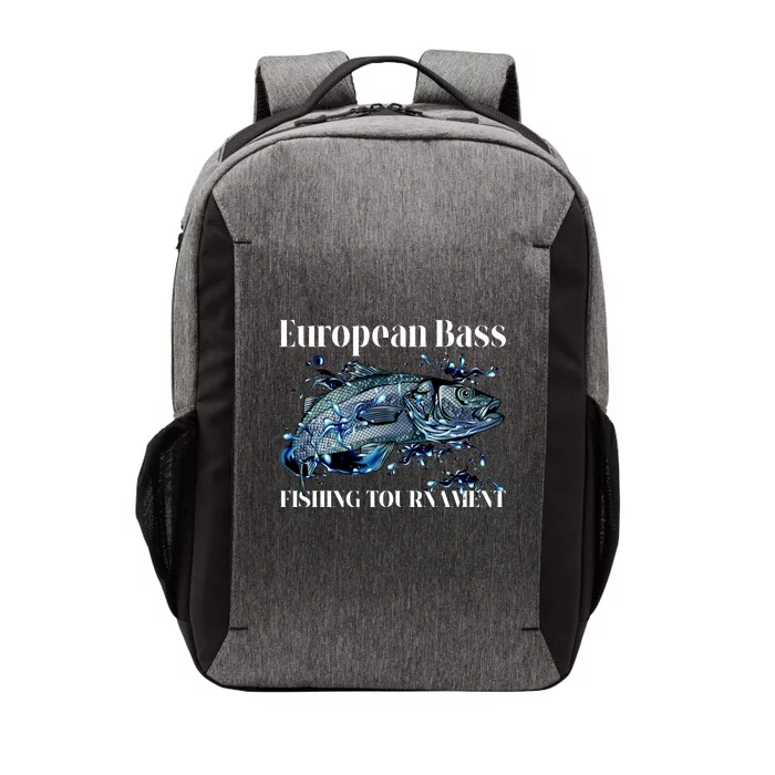 European Bass Fishing Tournament Vector Backpack