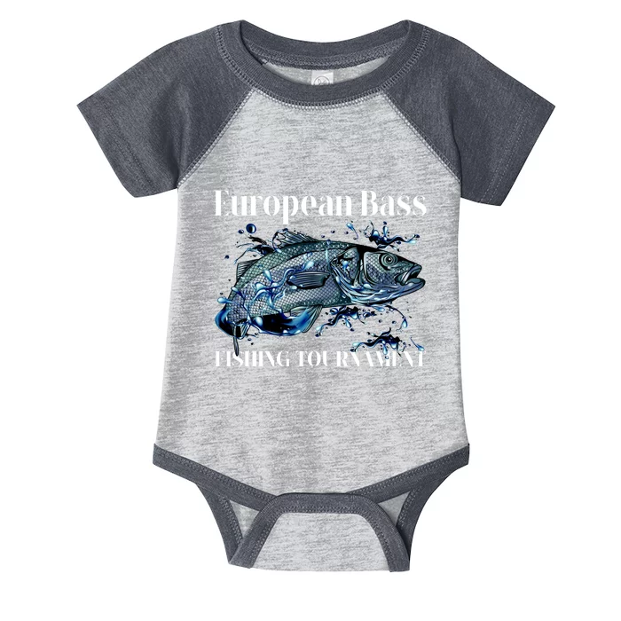 European Bass Fishing Tournament Infant Baby Jersey Bodysuit