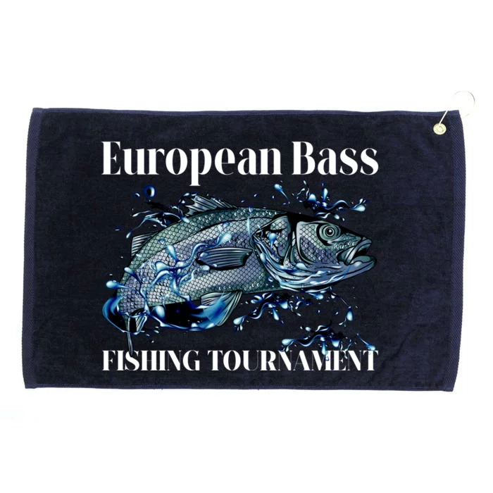 European Bass Fishing Tournament Grommeted Golf Towel