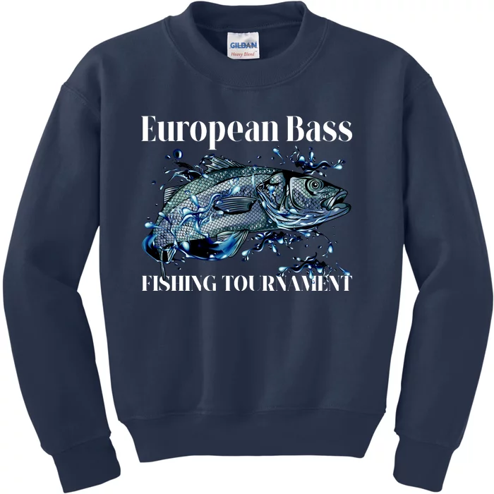 European Bass Fishing Tournament Kids Sweatshirt