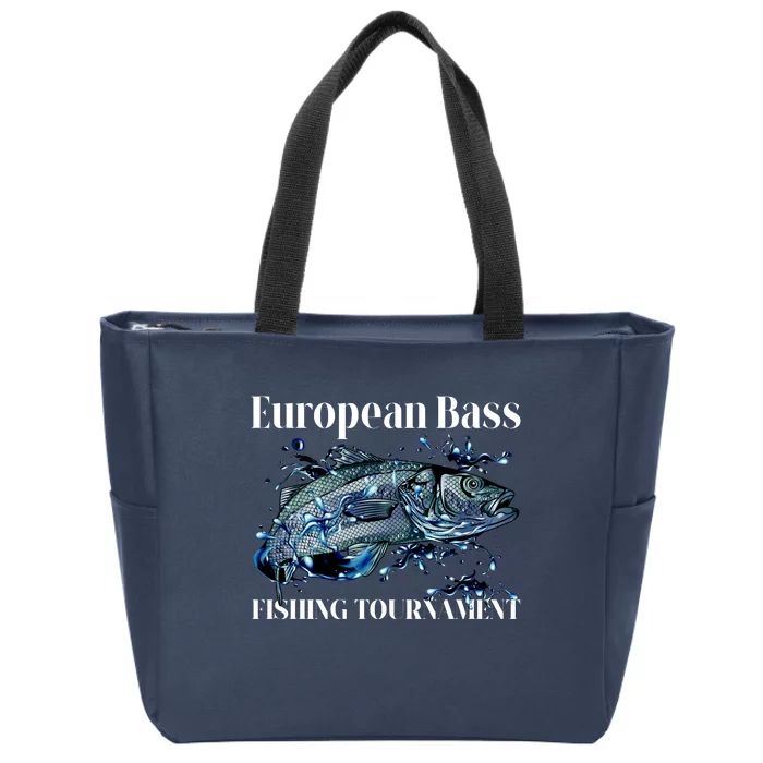 European Bass Fishing Tournament Zip Tote Bag