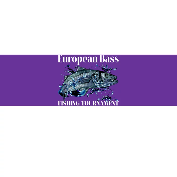 European Bass Fishing Tournament Bumper Sticker