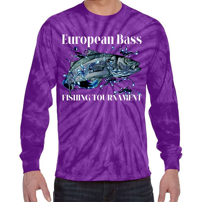 European Bass Fishing Tournament Tie-Dye Long Sleeve Shirt