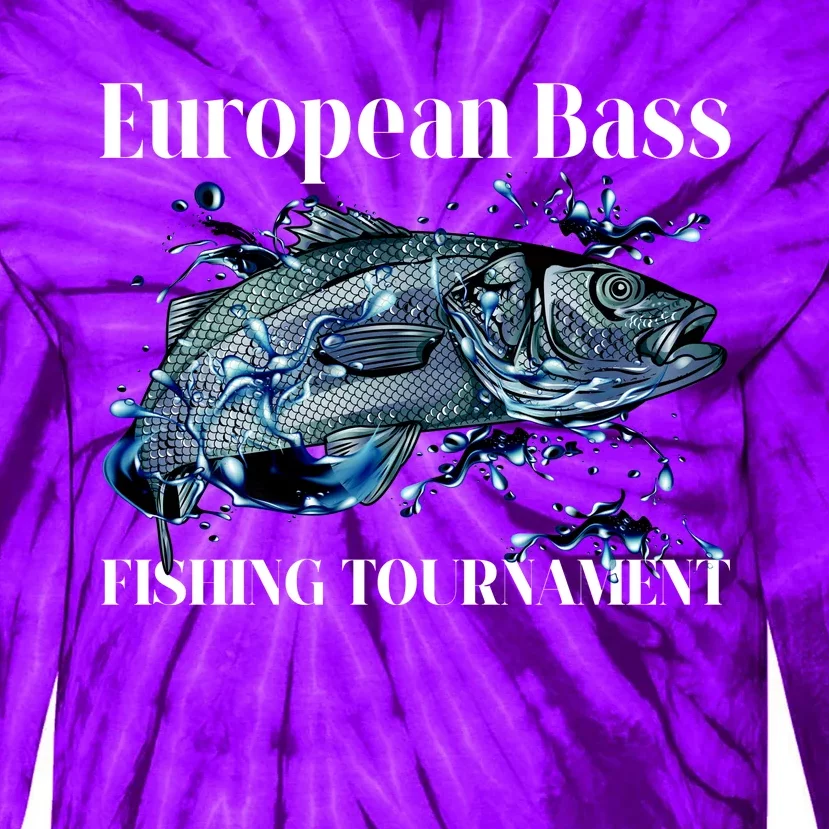 European Bass Fishing Tournament Tie-Dye Long Sleeve Shirt