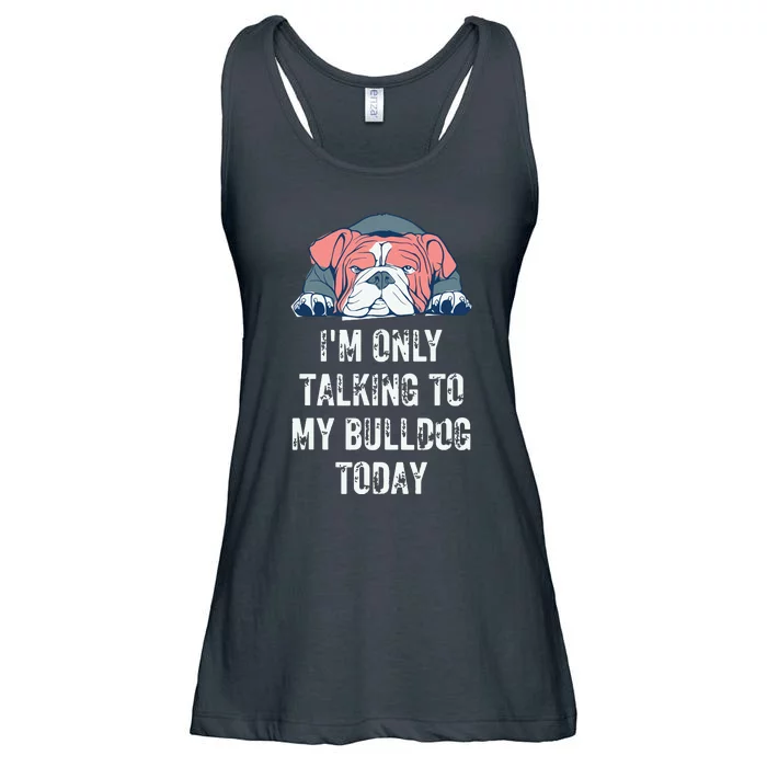 English Bulldog Funny Ladies Essential Flowy Tank