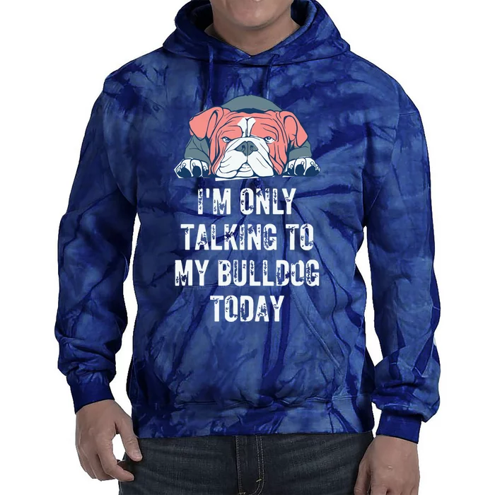 English Bulldog Funny Tie Dye Hoodie