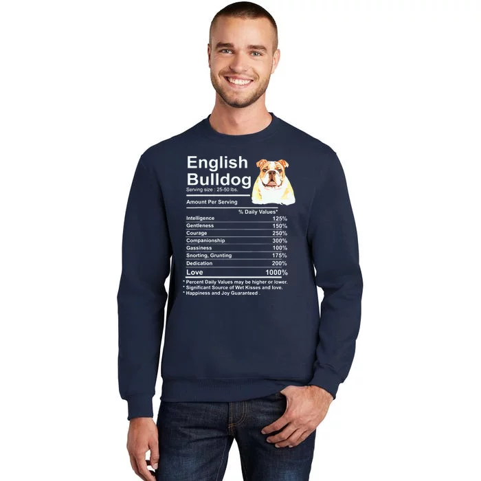 English Bulldog Facts Gift Funny English Bulldog Mama Sweatshirt