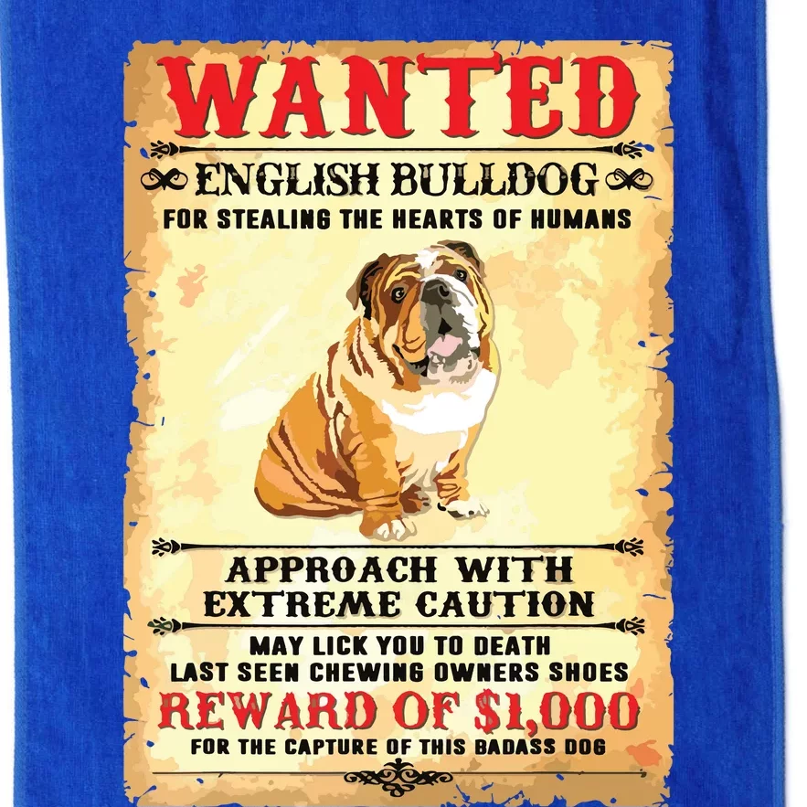 English Bulldog Funny Dog Lover Gifts Platinum Collection Golf Towel