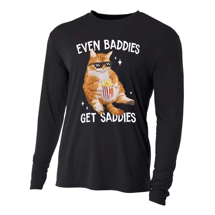 Even Baddies Get Saddies Cooling Performance Long Sleeve Crew