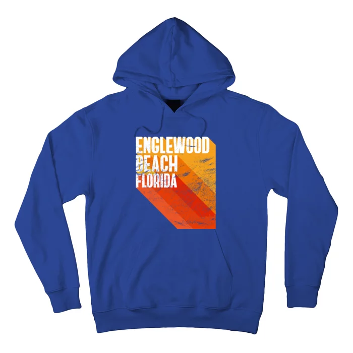 Englewood Beach Gift Retro Style Florida Gift Hoodie