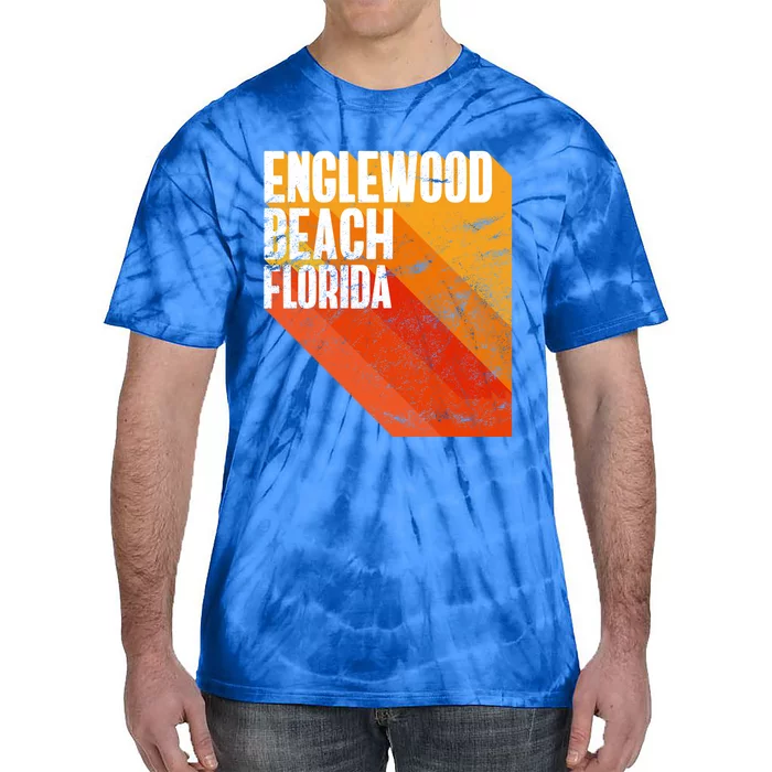 Englewood Beach Gift Retro Style Florida Gift Tie-Dye T-Shirt