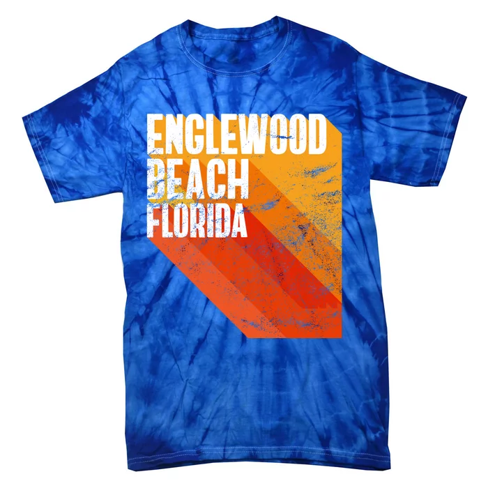 Englewood Beach Gift Retro Style Florida Gift Tie-Dye T-Shirt