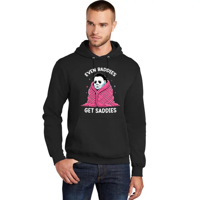 Even Baddies Get Saddies Raccoon Funny Oddly Specific Meme Tall Hoodie