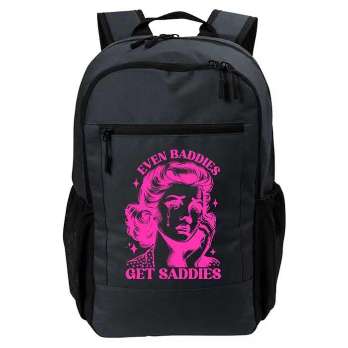 Even Baddies Get Saddies Retro Lady Daily Commute Backpack