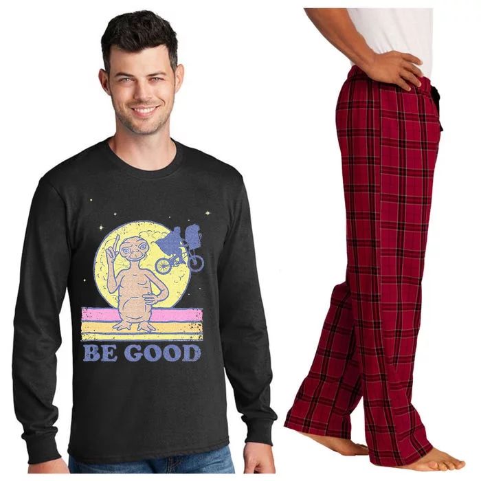 E.T. Be Good Vintage Alien Movie Poster Long Sleeve Pajama Set