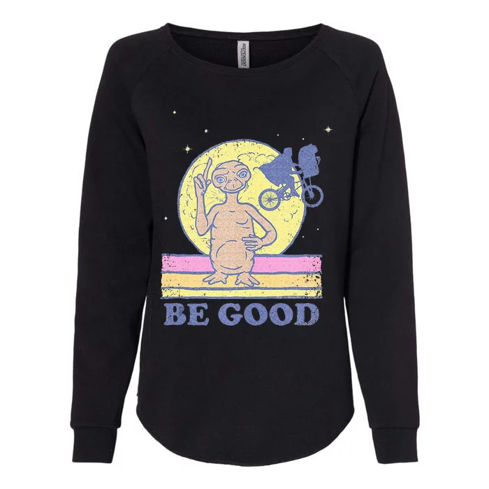 E.T. Be Good Vintage Alien Movie Poster Womens California Wash Sweatshirt