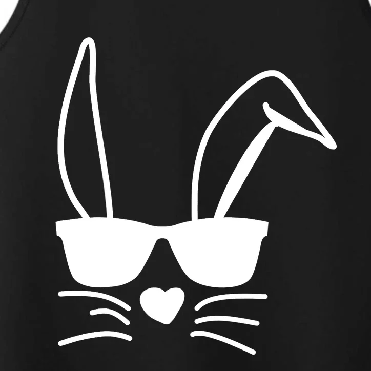 Easter Boy Girl Hip Easter Bunny Sunglasses Performance Tank