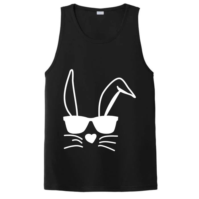 Easter Boy Girl Hip Easter Bunny Sunglasses Performance Tank