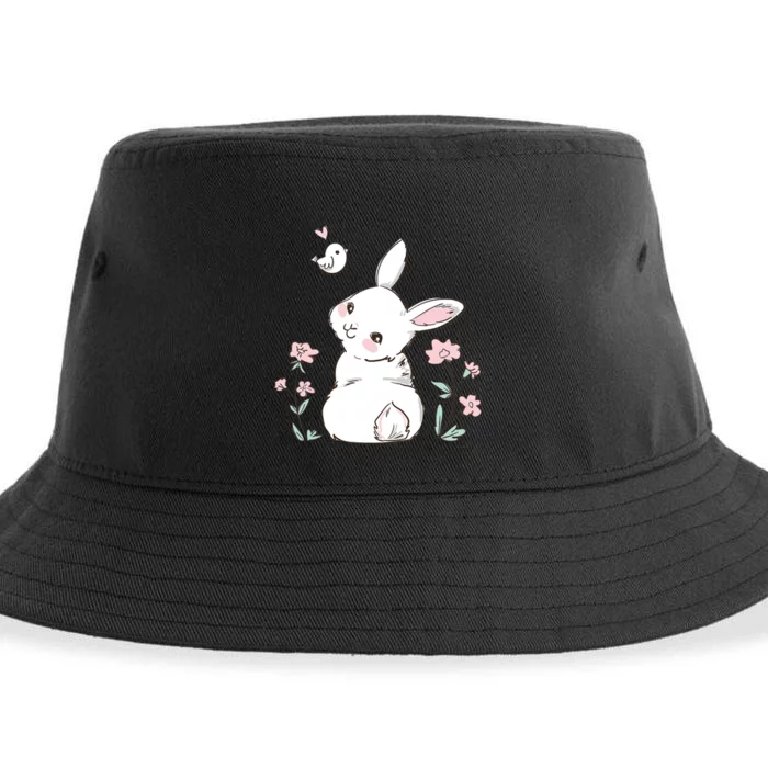 Easter Bunny Girl Ladies Easter Easter Gift Sustainable Bucket Hat