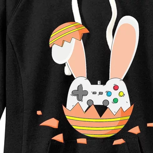 Easter Bunny Gamer Controller Gaming Video Game Women's Fleece Hoodie