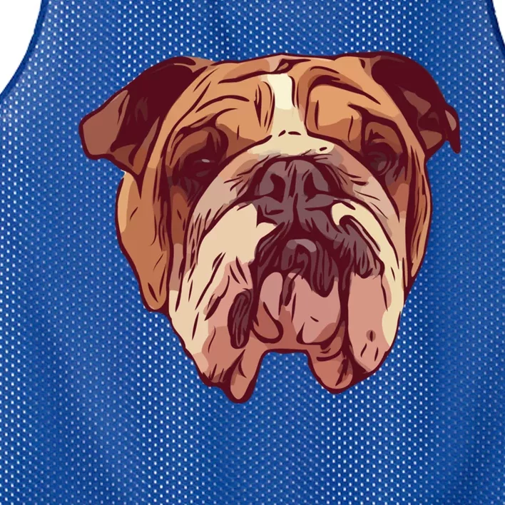 English Bulldog Gift Mesh Reversible Basketball Jersey Tank