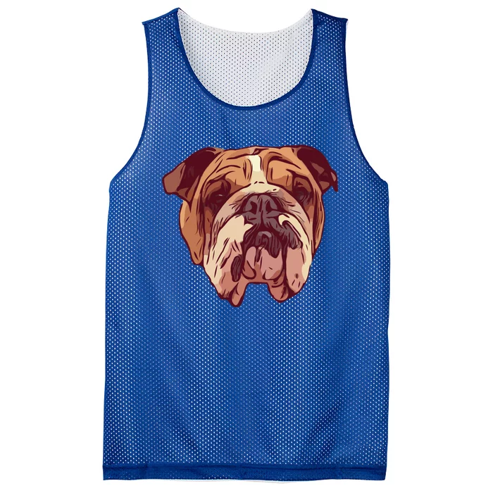 English Bulldog Gift Mesh Reversible Basketball Jersey Tank