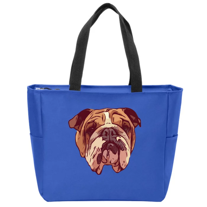 English Bulldog Gift Zip Tote Bag