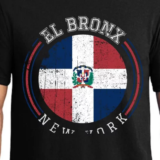 El Bronx Gift Dominican Republic Flag Varsity Style Gift Pajama Set