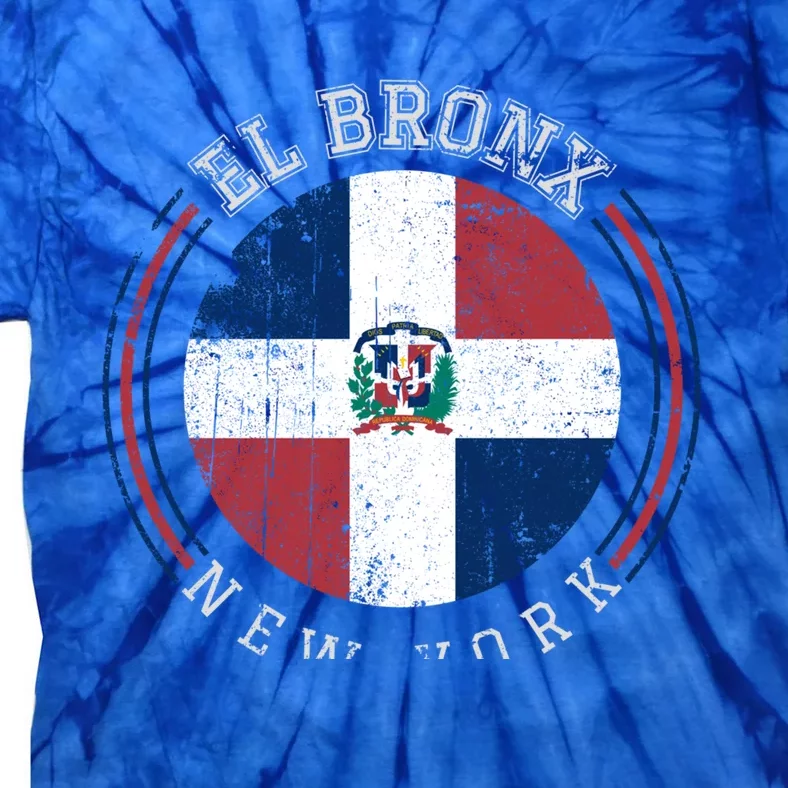 El Bronx Gift Dominican Republic Flag Varsity Style Gift Tie-Dye T-Shirt