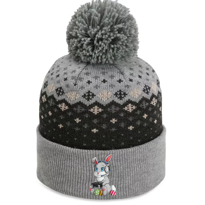 Easter Bunny Gamer The Baniff Cuffed Pom Beanie