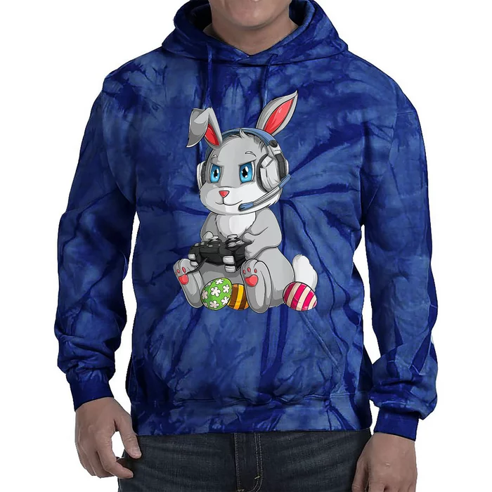 Easter Bunny Gamer Tie Dye Hoodie