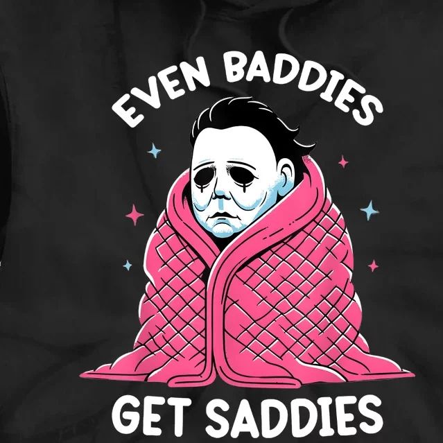 Even Baddies Get Saddies Raccoon Funny Oddly Specific Meme Tie Dye Hoodie