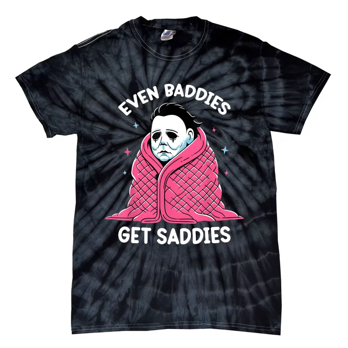 Even Baddies Get Saddies Raccoon Funny Oddly Specific Meme Tie-Dye T-Shirt