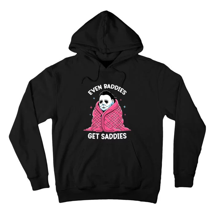 Even Baddies Get Saddies Raccoon Funny Oddly Specific Meme Tall Hoodie