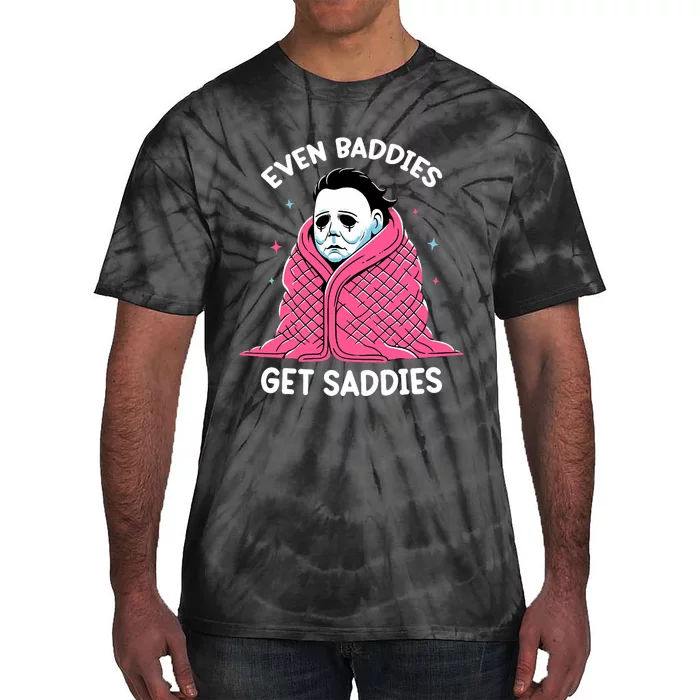 Even Baddies Get Saddies Raccoon Funny Oddly Specific Meme Tie-Dye T-Shirt