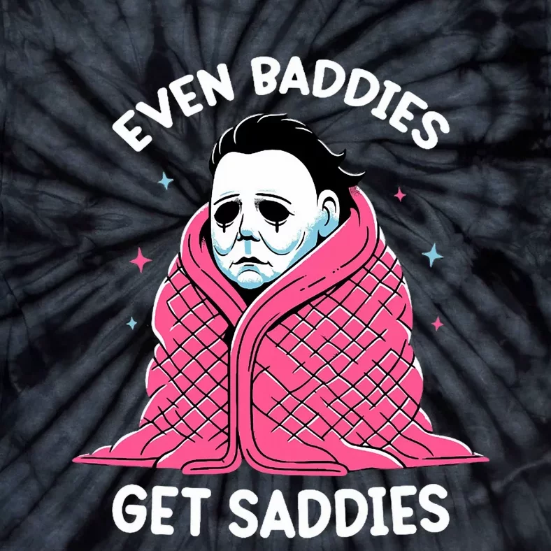 Even Baddies Get Saddies Raccoon Funny Oddly Specific Meme Tie-Dye T-Shirt