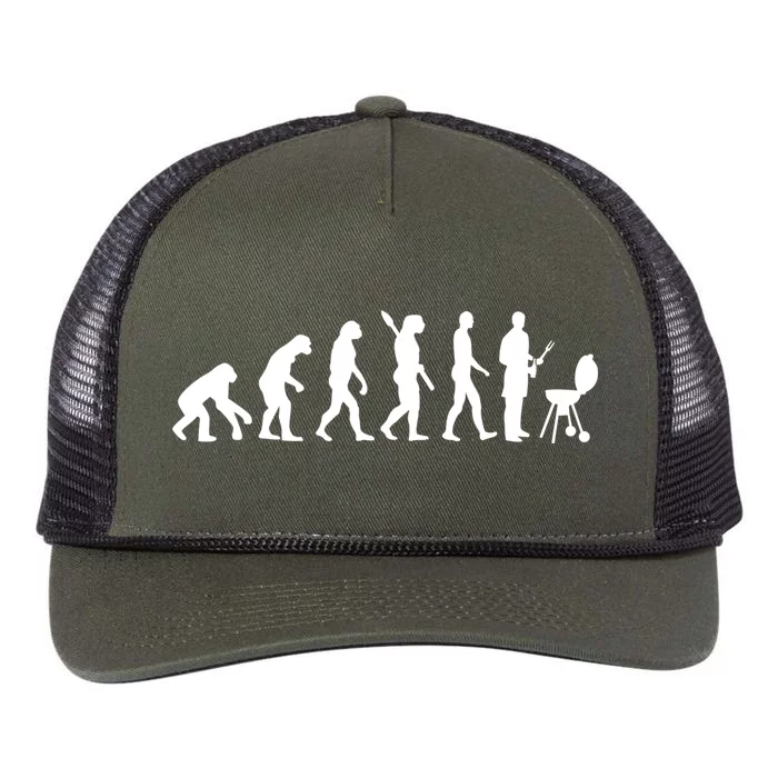 Evolution Barbecue Gift Retro Rope Trucker Hat Cap