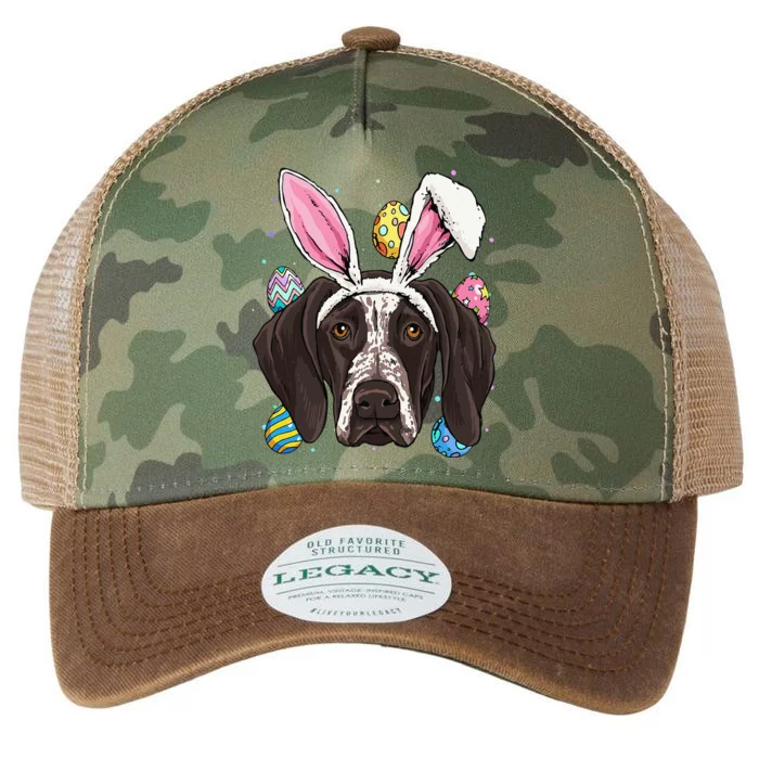 Easter Bunny German Shorthaired Pointer GSP Puppy Dog Lover Legacy Tie Dye Trucker Hat