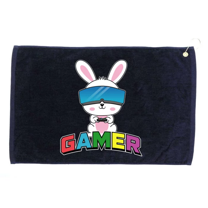 Easter Bunny Gamer Rabbit Easter Day Gaming Gift Grommeted Golf Towel