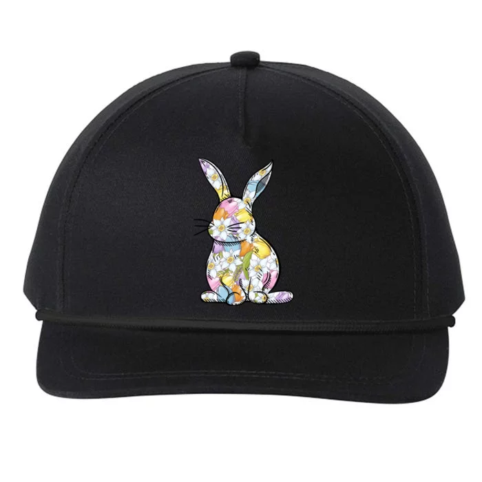 Easter Bunny Gift Easter Spring Cute Spring Gift Snapback Five-Panel Rope Hat