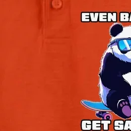 Even Baddies Get Saddies Funny Meme Cute Panda Dry Zone Grid Performance Polo