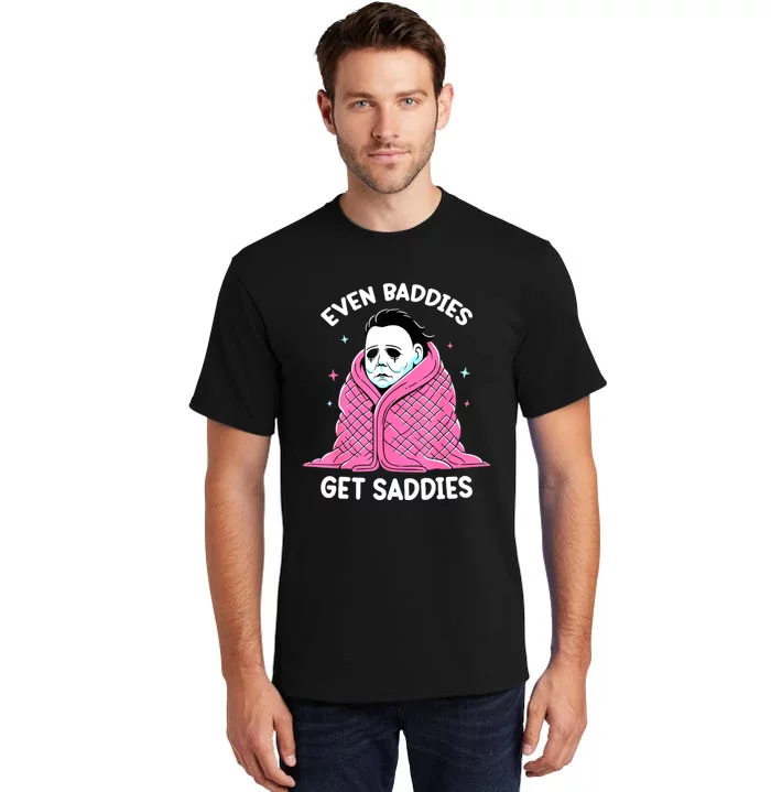 Even Baddies Get Saddies Raccoon Funny Oddly Specific Meme Tall T-Shirt