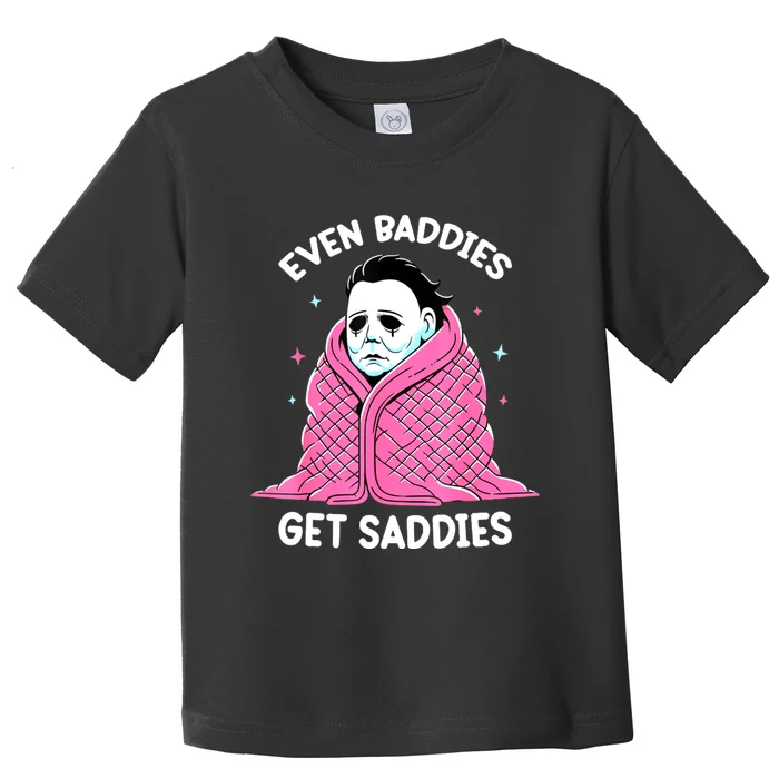 Even Baddies Get Saddies Raccoon Funny Oddly Specific Meme Toddler T-Shirt