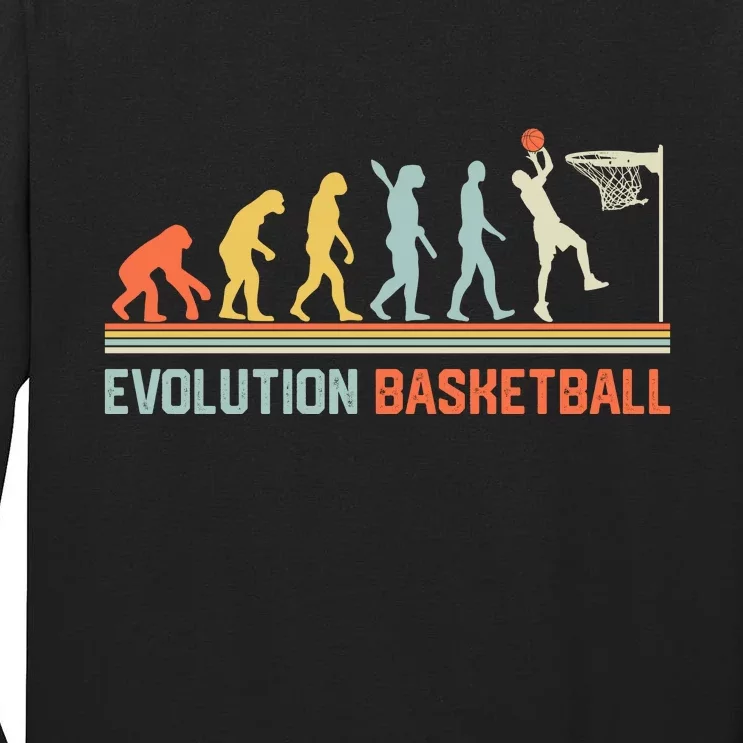 Evolution Basketball Gift For Basketball Gift Bball Tall Long Sleeve T-Shirt